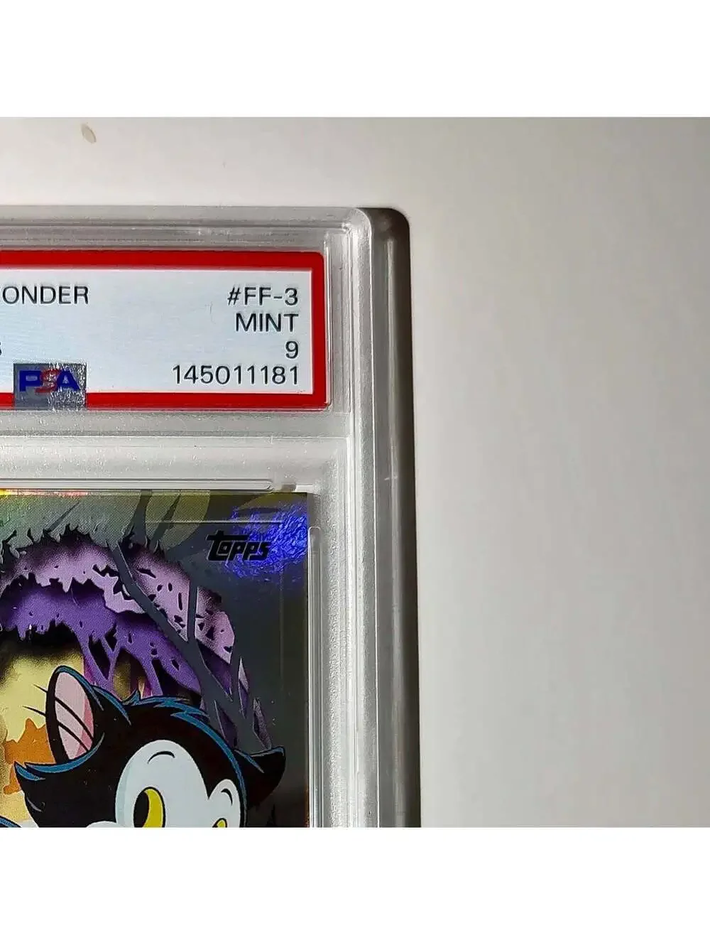 Figaro 2025 Topps Disney #FF-3 Furry Friends Card Pinocchio PSA 9